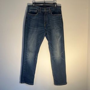 Lucky Brand 121 Slim Straight Dark Blue Jeans Size W33 L30